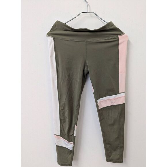 Womens Sweaty Betty Leggings Small 7/8 24” Gray Pink Full Length Zip Pocket - Picture 1 of 8